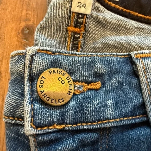 Paige woman’s Skyline Ankle Peg style jean. Size 24. Made in USA. - Picture 6 of 8